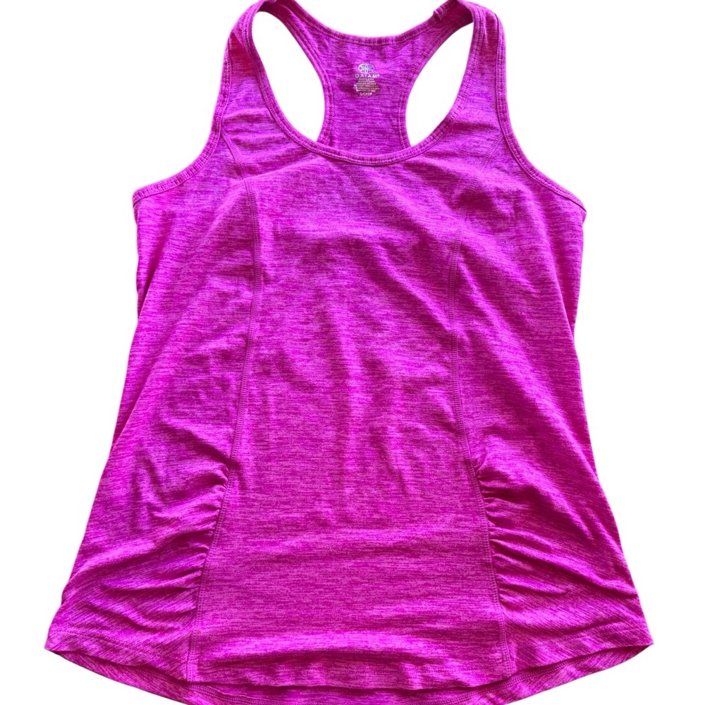 GAIAM Cream and Pink‎ Sleeveless Tank Top - Picture 3 of 6